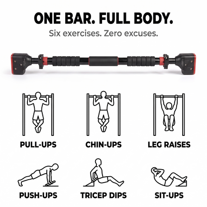 FlashGym™ Multi-Workout Doorway Bar