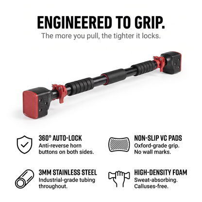FlashGym™ Multi-Workout Doorway Bar